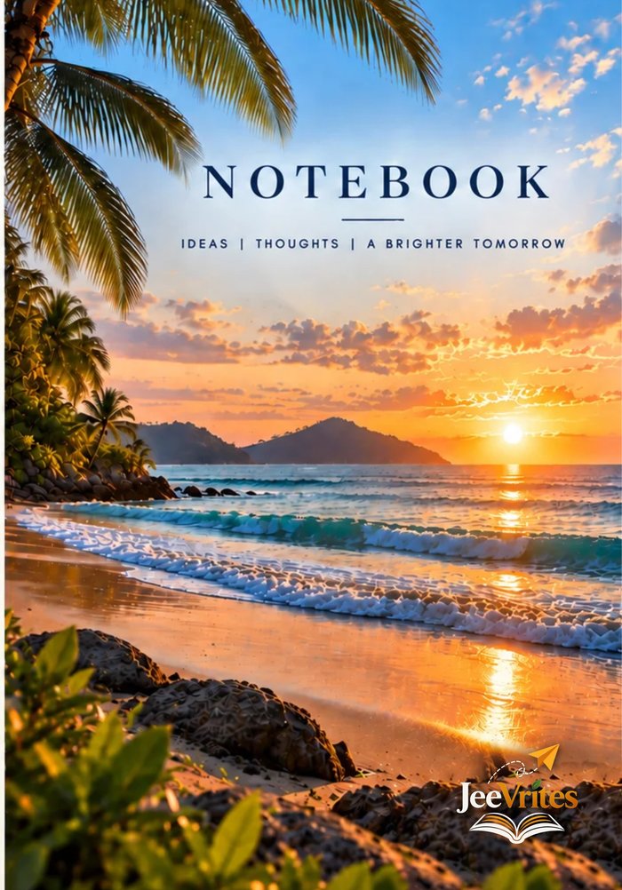 Beach Sunset Notebook cover