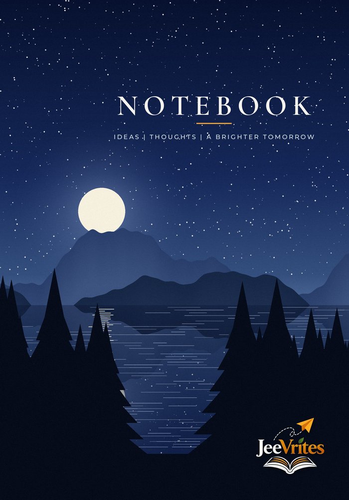 Moonlit Lake Notebook cover