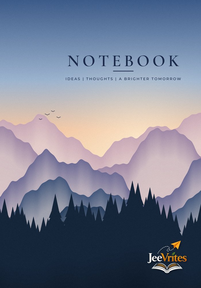 Misty Mountains Notebook cover
